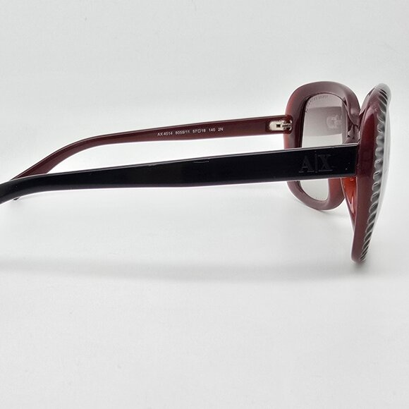 Armani Exchange AX4014 8059/11 Black Berry Frame Grey Gradient Lens Sunglasses main image 11